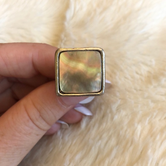 3/$30🤍Mother of Pearl stone silver ring 🤍 - Picture 3 of 8